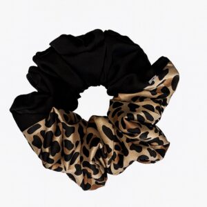 Scrunchies Black x Leopard